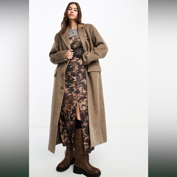 ASOS Reclaimed Vintage Maxi Length Duster Coat - Picture 2 of 4